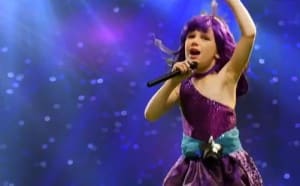 Cancer Survivor Addy sings Roar in her music video