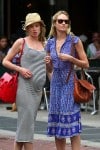 Candice Swanepoel & a pregnant Doutzen Kroes out in NYC