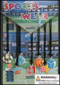 Cardinal Distributing Co recalled sports necklace
