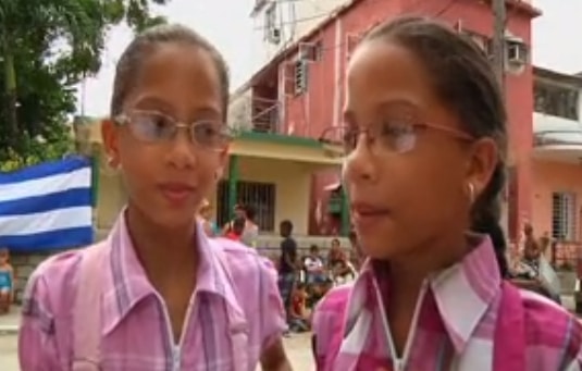 Carla and Camila, Twins in Havana, Cuba