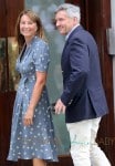 Kate Middleton's parents, Carol and Michael Middleton seen arriving at St
