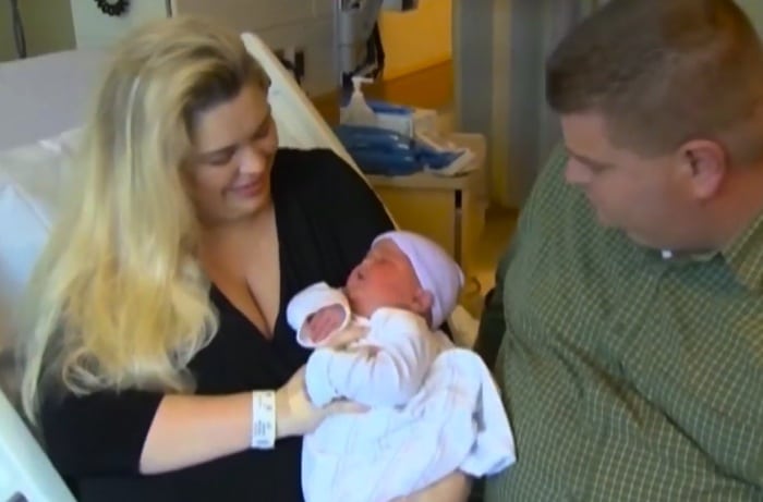 Caroline and Bryan Ruscak with their daughter Carisa