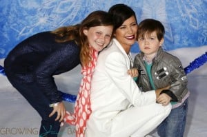 Catherine Bell with daughter Gemma and son Ronan attend the Disney's 'Frozen' Los Angeles premiere