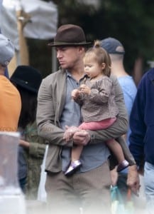 Channing Tatum at the market with his daughter Everly