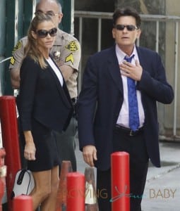 Charlie Sheen and Denise Richards Leave Family Court
