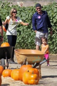 Charlie Sheen and Denise Richards with Eloise at the Pumpkin Patch in LA