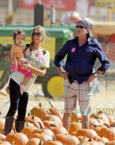 Charlie Sheen and Denise Richards with Eloise at the Pumpkin Patch in LA