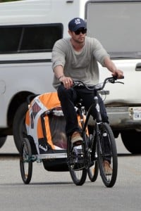 Chris Hemsworth with daughter India out in LA