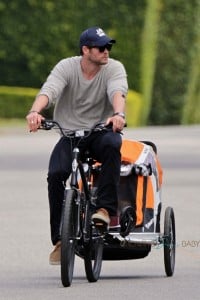 Chris Hemsworth with daughter India out in LA