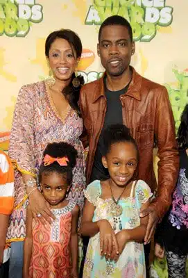 Chris Rock, wife Malaak Compton with daughters Lola Simone and Zahra Savannah nickelodeon