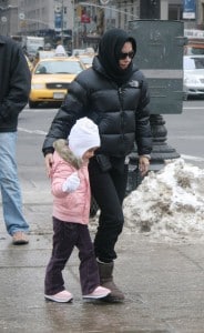Courtney Cox takes her Daughter Coco to Central Park