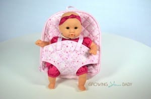 Corolle Mon Premier Diaper Backpack with Calin Doll