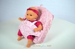 Corolle Mon Premier Diaper Backpack with Calin Doll