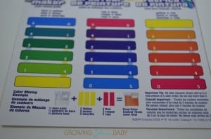 Crayola Paint Maker Set - color key