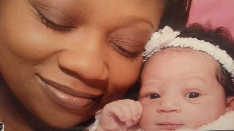 Cynthia Williams with daughter Kenadie