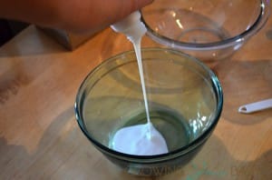 DIY making Slime - glue