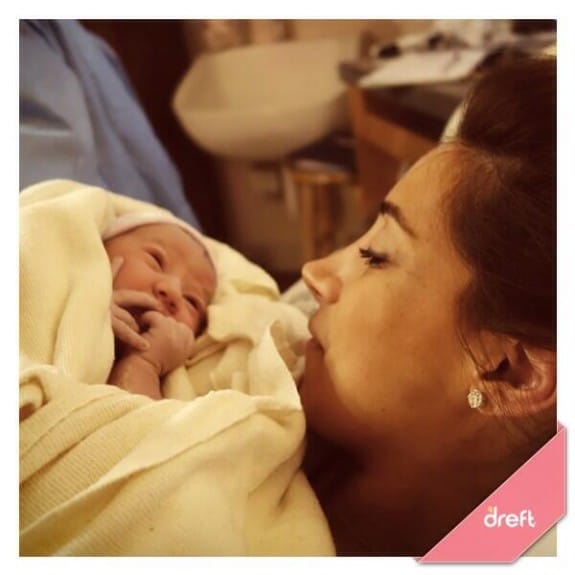 Danielle Jonas with newborn Alena Rose Jonas