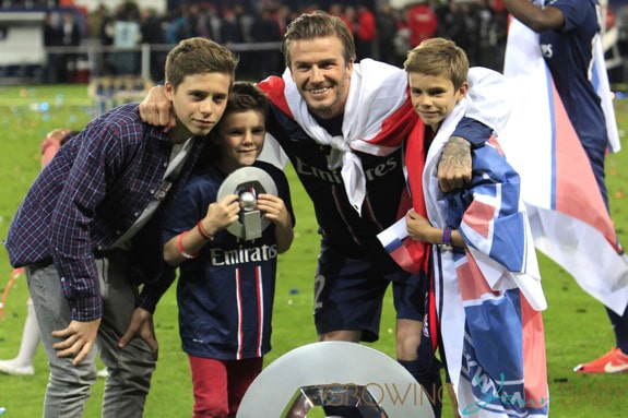 David Beckham during his final home match