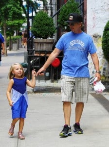 David Spade steps out in NYC with daughter Harper