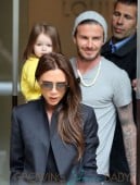 David, Victoria & Harper Beckham Go Shopping