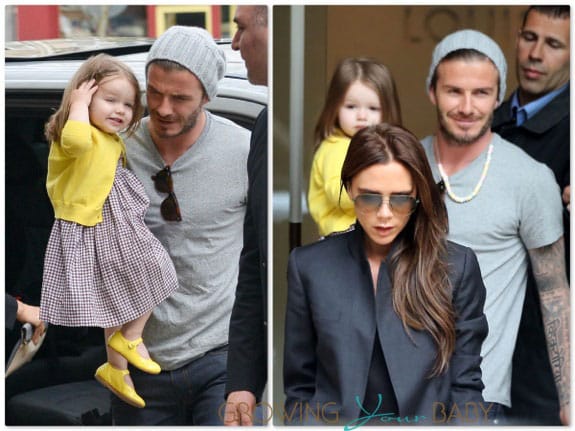 David And Victoria Beckham Shop In Paris With Harper Growing Your Baby