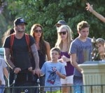 Beckham Family At Disneyland