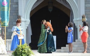 Disney Pixar animated film "Brave" is crowned a Disney Princess by her mother Queen Elinor