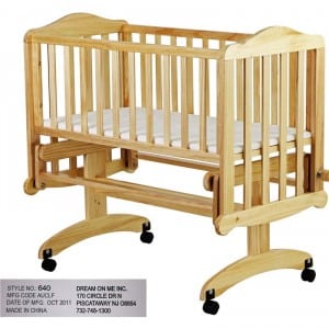 Dream on me Lullaby Cradle Glider model 640N-Natural