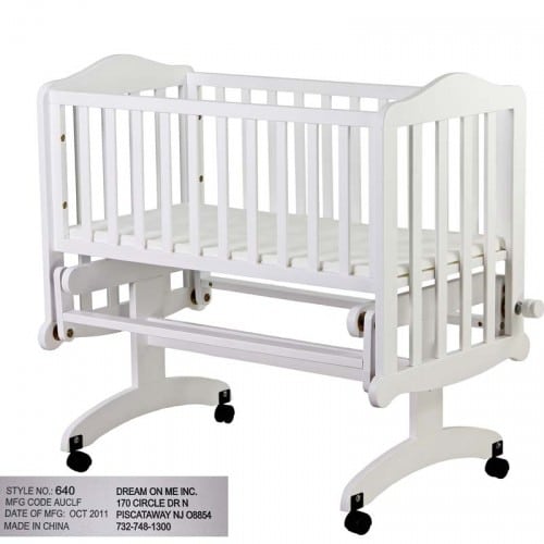 Dream on me Lullaby Cradle Glider model 640W-White