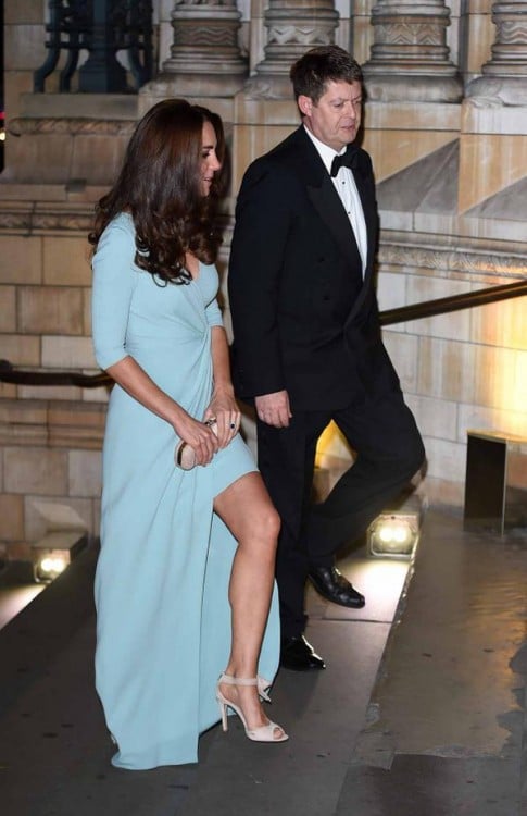 Duchess of Cambridge arrives at the Wildlife Photographer of The Year 2014 Awards Ceremony