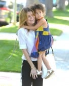 Ellen Pompeo and her daughter Stella go to the Huggies Snug and Dry and Baby2Baby Mother's Day Garden Party
