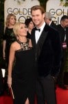 Elsa Pataky & Chris Hemsworth at the 71st annual Golden Globe Awards