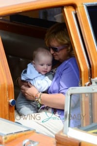 Elton John & David Furnish With Their Sons In Venice