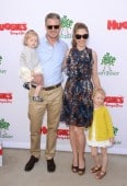 Eric Dane and Rebecca Gayheart with their daughter Billie and Georgia at the Baby2Baby event in LA