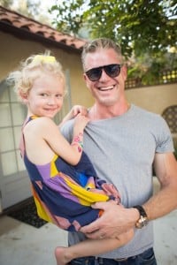 Eric Dane with daughter Billie at Soleil Moon Frye's book release Party