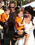 Erin and Ian Ziering with daughters Penna & Mia at Mr