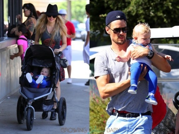 Fergie & Josh Duhamel with son Axl at the LA Zoo