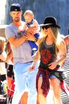 Fergie and Josh Duhamel with son Axl at the LA Zoo