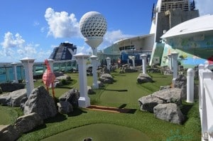 Freedom of the Seas mini golf course