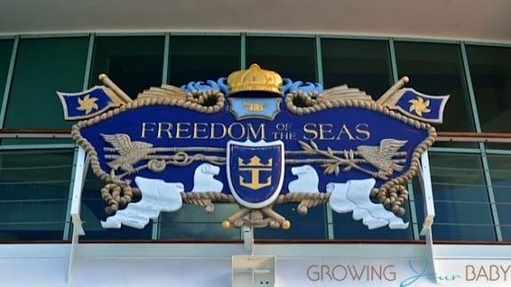 Freedom of the Seas sign