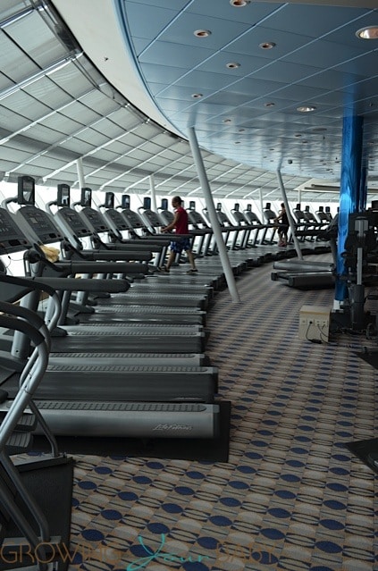 Freedom of the Seas - treadmills