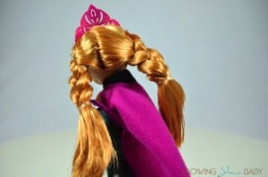 Frozen Skating Anna Doll - hair