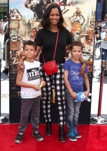 Garcelle Beauvais with boys Jax and Jaid Nilon at At Boxtrolls Premiere