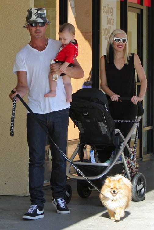Gavin Rossdale out in LA with son Apollo and wife Gwen Stefani