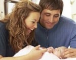 Gavin and Charlotte with baby Ruby