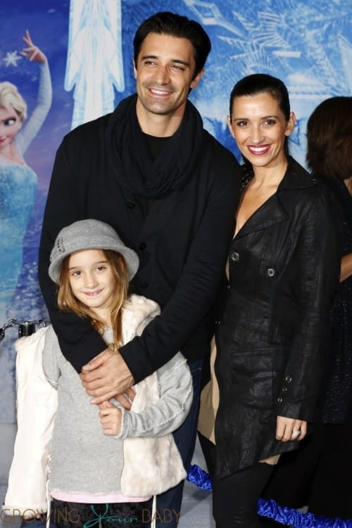 Gilles Marini, wife Carole and daughter Juliana attend the Disney's 'Frozen' Los Angeles premiere