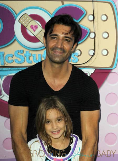 Gilles Martini with daughter Juliana at Doc McStuffins event in LA