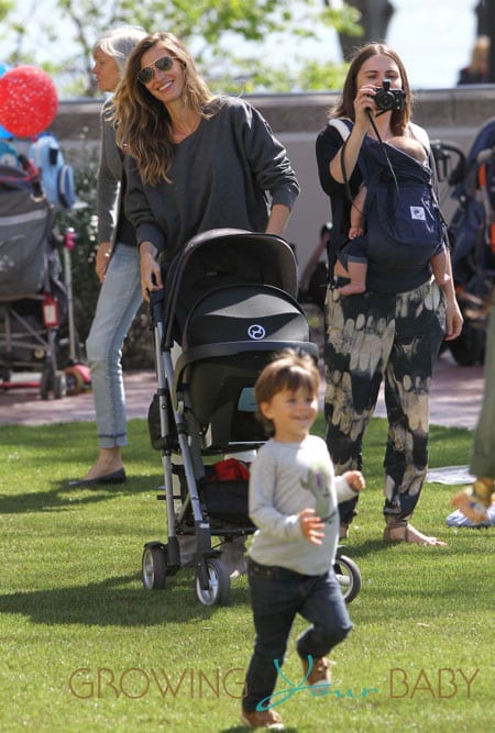 Gisele Bundchen Has Her Hands Full With Her Kids, Benjamin Brady & Vivian Brady