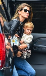 Gisele Bundchen and daughter Vivian Brady at Chanel photoshoot