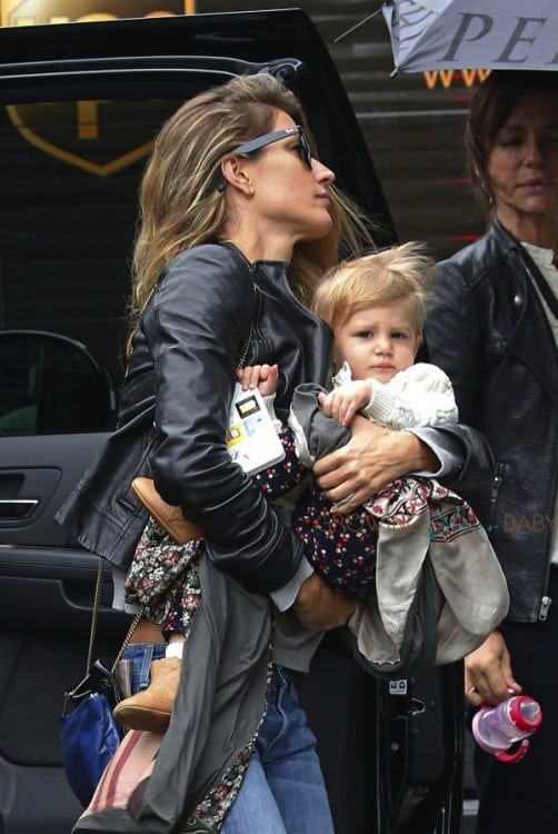 Gisele Bundchen & daughter Vivian Brady at Chanel photoshoot